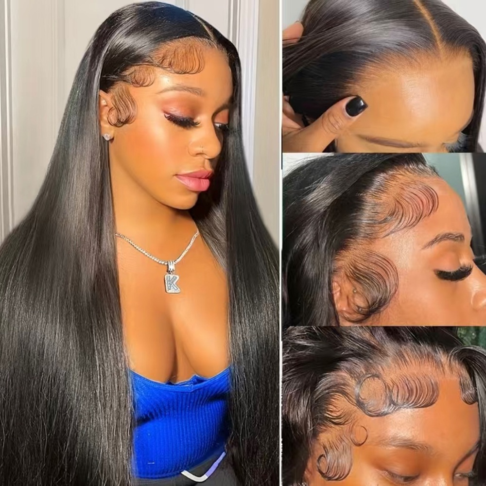 30” 150% Density 13x4 Brazilian Virgin Human Hair HD Lace Frontal Wig